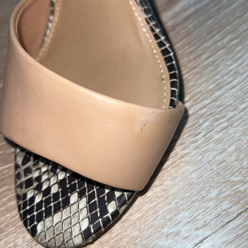 Nib Steve Madden Echco Multi Color Open Toe Heels… - image 5